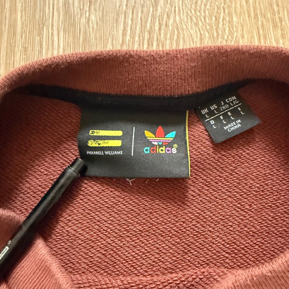 Adidas‎ Pharrell Williams Humanrace Sweatshirt Blank Mens L Maroon Green Bundle - Picture 6 of 13